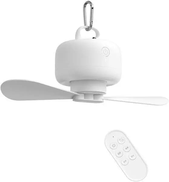 JISULIFE F16 4000mAh Mini USB Rechargeable Portable Electric Hanging Fans with Remote Control