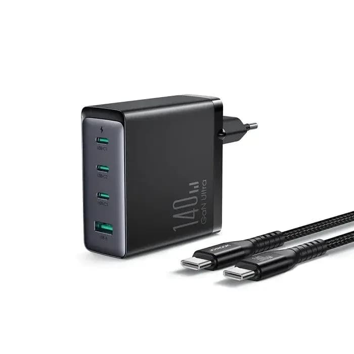 JOYROOM GaN Ultra JR-TCG05EU140W 3C1A Fast Charger With C to C Cable