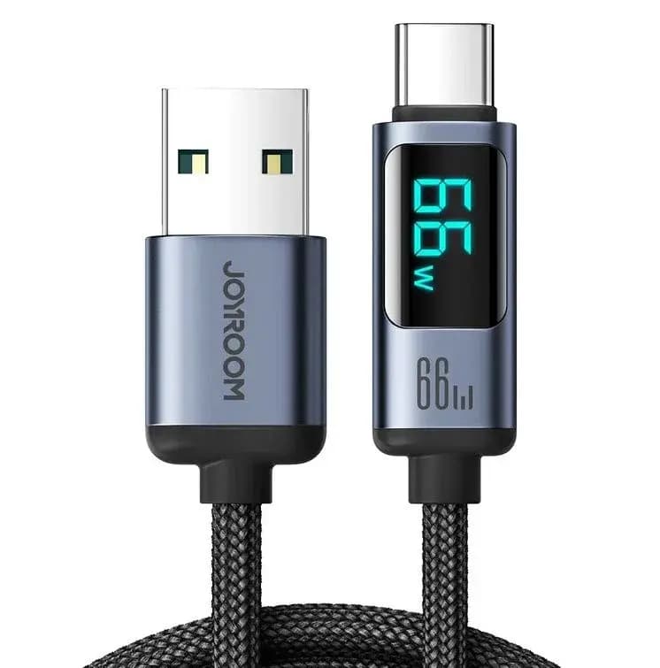 JOYROOM S-AC066A16 6A USB to Type-C Digital Display Fast Charging Data Cable