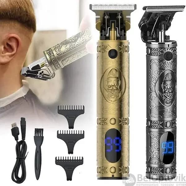 KEZI KB-T9 cordless trimmer for edging, beard, mustache and art designs with indicator