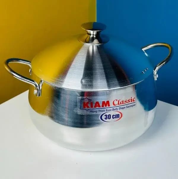 KIAM Classic Belly Shape Saucepan 24/26/30 Cm Induction Bottom