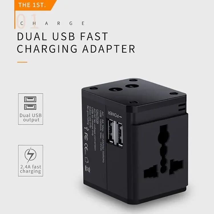 Mcdodo CH-4380 Universal Travel Charger with Dual USB Ports