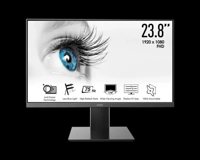 MSI PRO MP241X 23.8" 75Hz FHD Monitor With HDMI & VGA