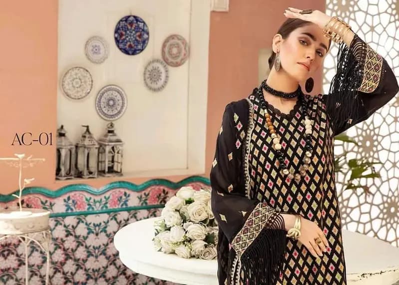 New Khubsurat Exclusive Swiss Embroidered Collection 2020 . ac-01
