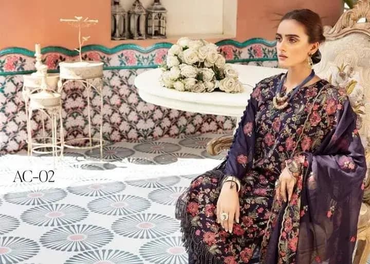 New Khubsurat Exclusive Swiss Embroidered Collection 2020 . ac-02