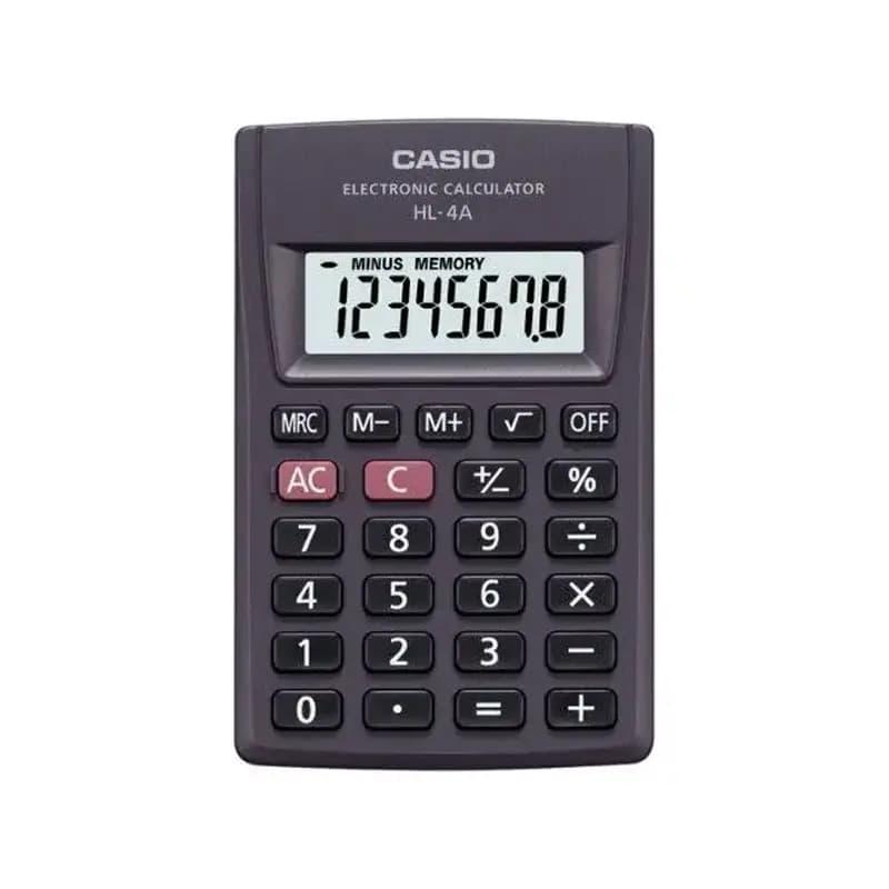 Original Casio 8 digits Portable Type Calculator (HL-4A)