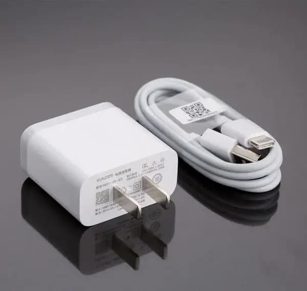 Original Mi 3A USB Charger With Type C Cable - White