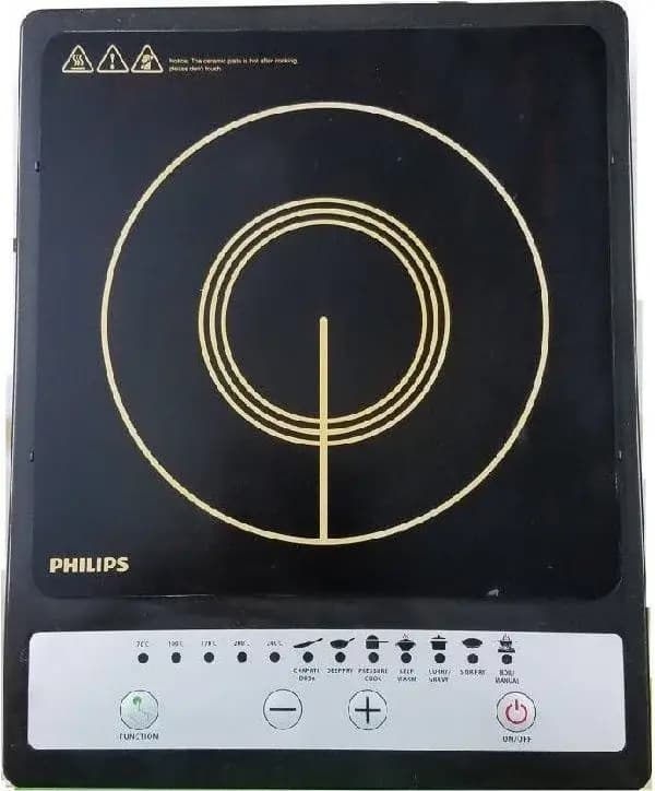 Original Philips HD4920 Induction Cooker With Save Energy (1500W, Black, Push Button)