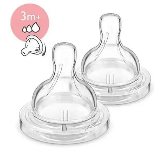 Philips Avent SCF635/27 Anti-Colic Teat Feeding Nipple (White)