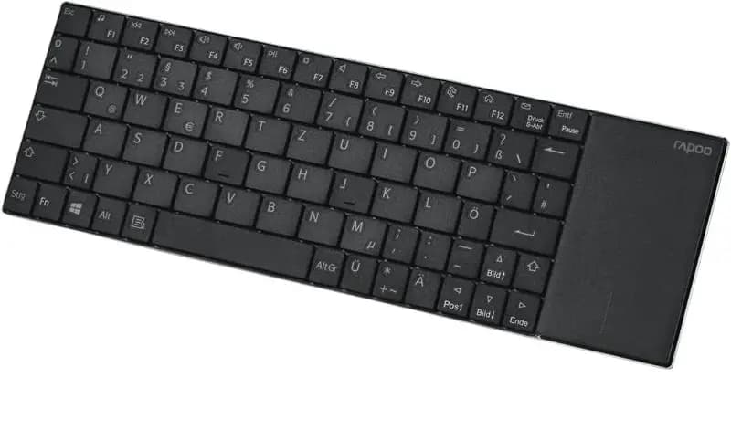 Rapoo E2710 Wireless Multi-media Touchpad Keyboard Black