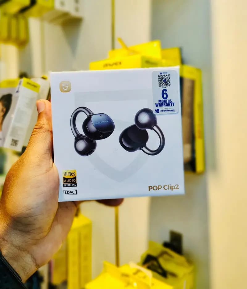 SOUNDPEATS POP Clip2 Wireless Earbuds (Bluetooth 6.0, LDAC, Hi-Res Audio)