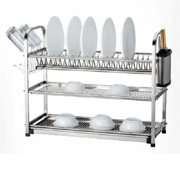 Stainless Steel Dish Rack 3 Layer And 20plates NDR-3L-20P