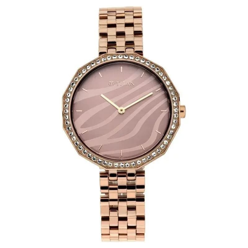 Titan Animalia Multicoloured Dial Quartz Analog Stainless Steel Strap Watch for Women (NS95132QM01)