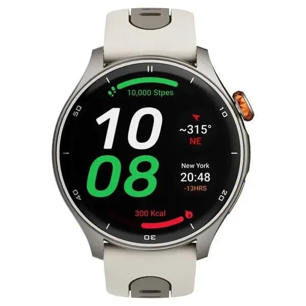 Titan Celestor Advanced GPS & Barometer 3.6 CM AMOLED Display with AOD, Pizoelectric Functional Crown Moonlight Edition (90206AP03)