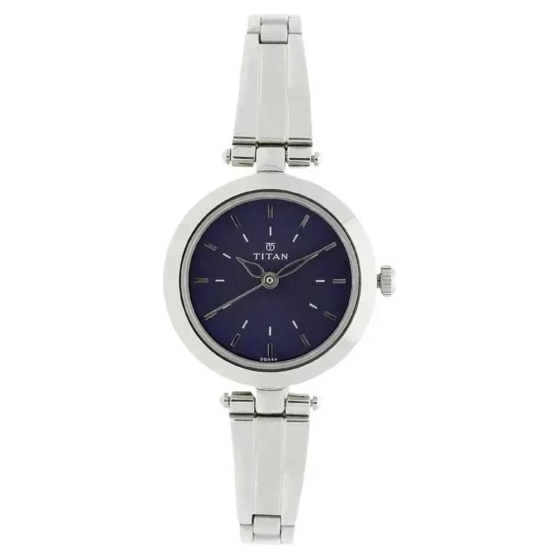 Titan Karishma NS2574SM01 Blue Dial Analog Stainless Steel Strap Watch for Women