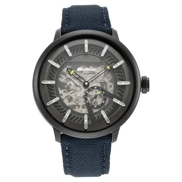 Titan Octane Aerobatics Mechanical Analog Black Dial Nylon Strap Watch for Men (NS1858NL01)