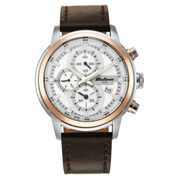 Titan Octane Silver Dial Analog with Date Stainless Steel Strap Watch for Men (NS90086KL02)