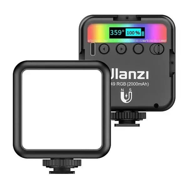 Ulanzi Rechargable RGB LED Video Lights ( Ulanzi VL49 , 2000mAh) for Photo Video Lighting, Youtube, Tik tok