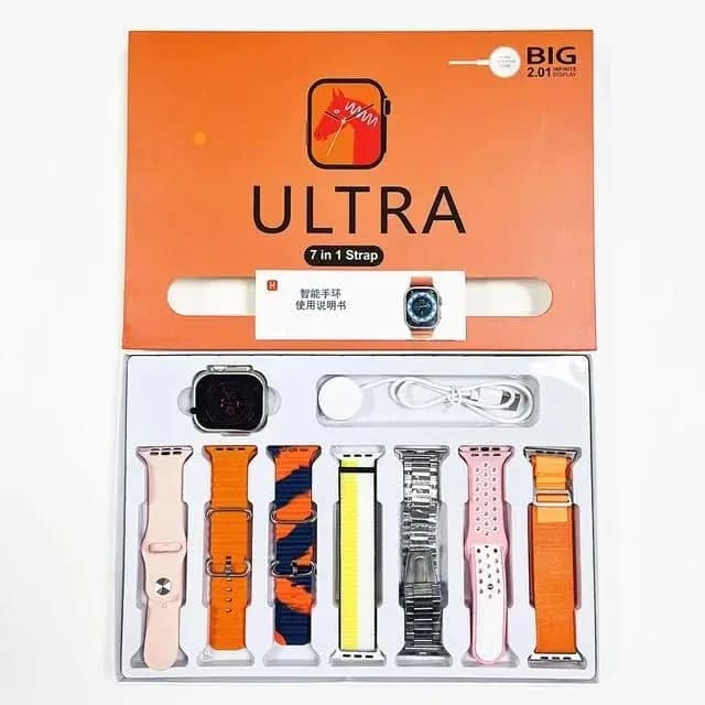 Ultra 7 in 1 Strap Smart Watch ? Strap Color Multiple
