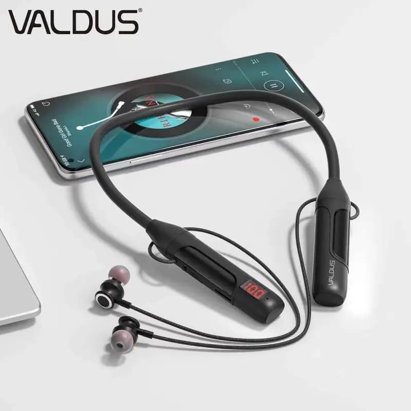 VALDUS VS83 Premium Neckband Supports Extra Memory card and upto 150 hours of Music