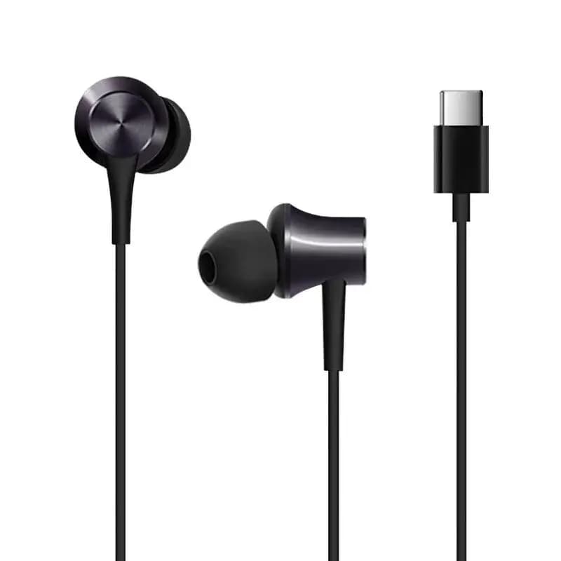 Xiaomi Piston Type-C Earphone In-ear Stereo Aluminum alloy Earbuds Headphone With Mic - Black