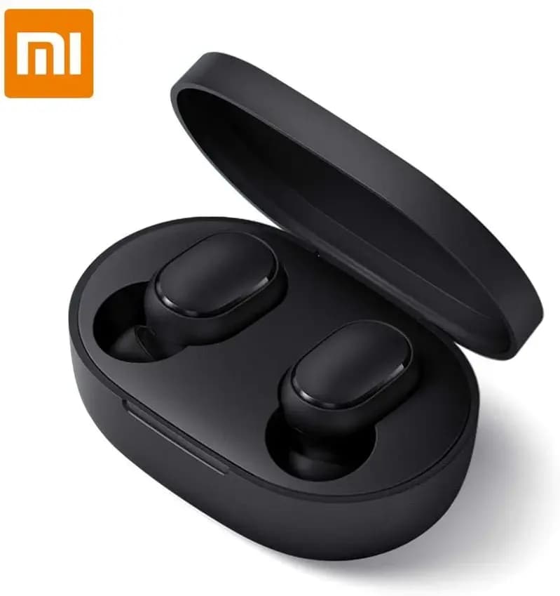Xiaomi Redmi Airdots 2, Wireless Earbuds True Bluetooth 5.0 Deep Bass Earphone with Wireless Charging Case Bluetooth IPX5 Sweatproof Noise Cancelling Headphone Built-in Mic Headset for Sports