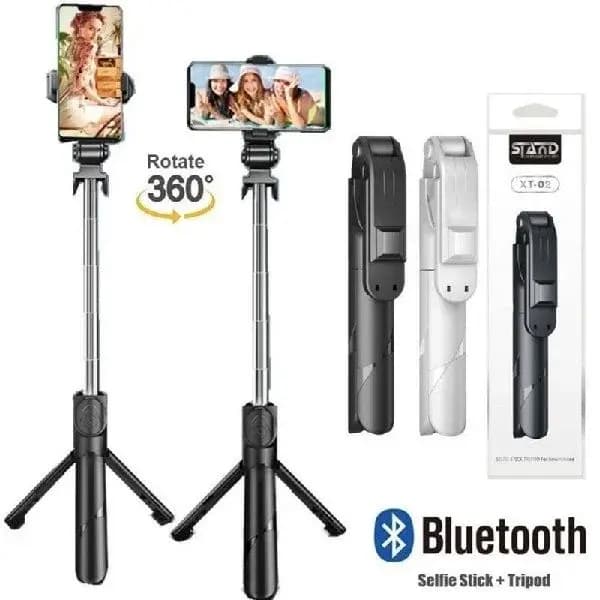 XT02 Wireless Bluetooth Tripod + Mobile Phone Selfie Stick
