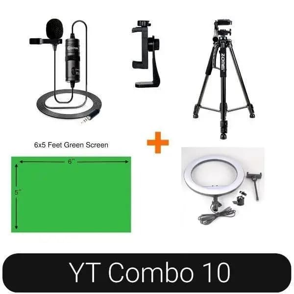 Youtube Starter Face Cam Studio Combo Set (YT-10)