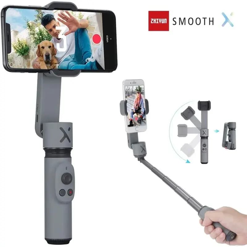 ZHIYUN SMOOTH X Gimbal Selfie Stick Phone Handheld Stabilizer Palo Smartphones For iPhone, Xiaomi, Redmi, Huawei, Samsung, OnePlus And Many More